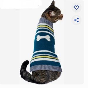 NWT Frisco Striped Bone Dog & Cat Sweater Small